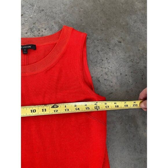 St. John Sweater Set Orange Cardigan St Wool Silk Small - Picture 10 of 11